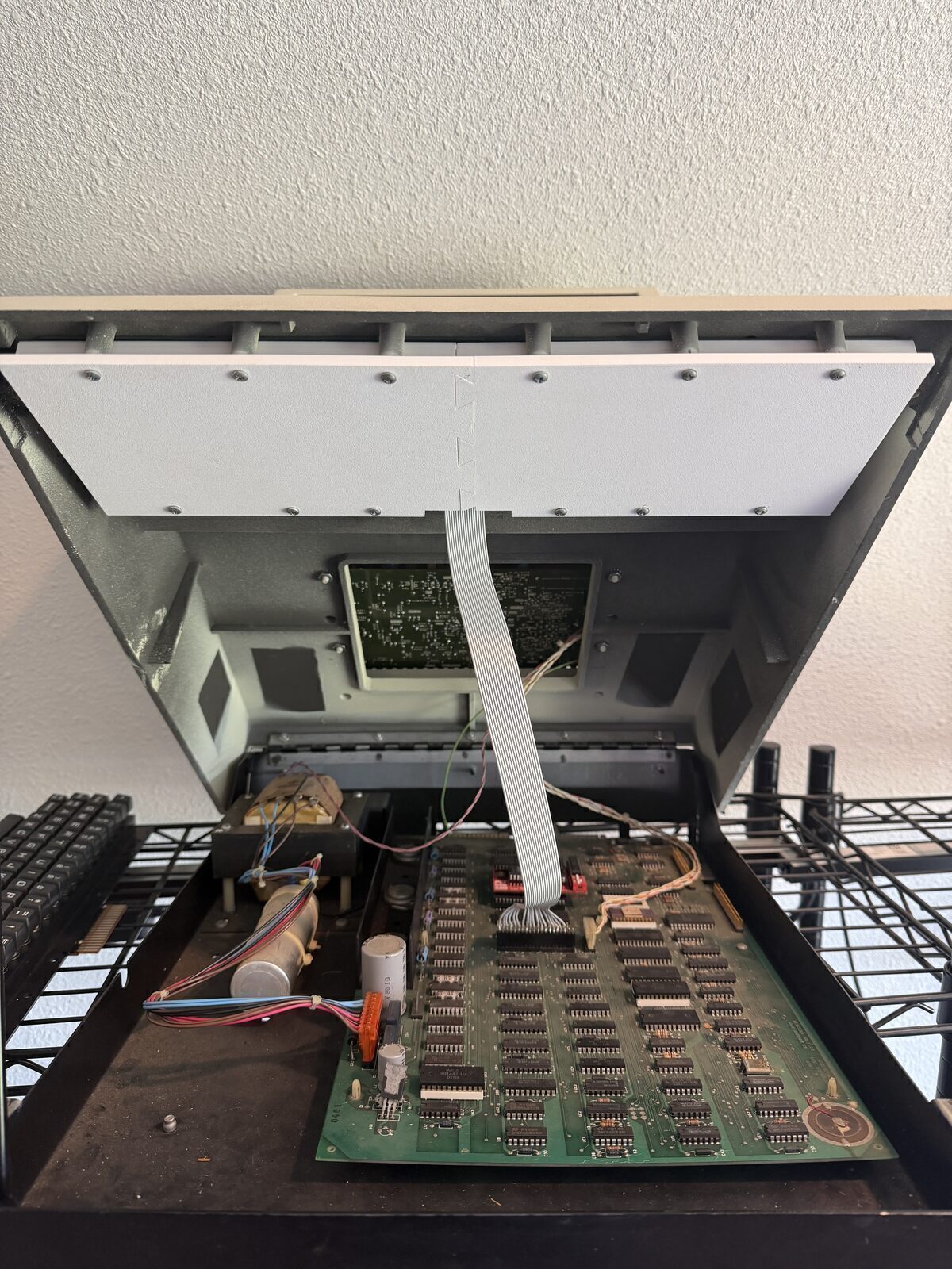 View of mounted keyboard